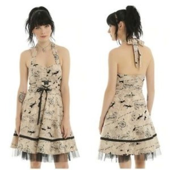 Disney Dresses & Skirts - 🌻Disney Peter Pan Neverland Halter Dress.  SZ 20